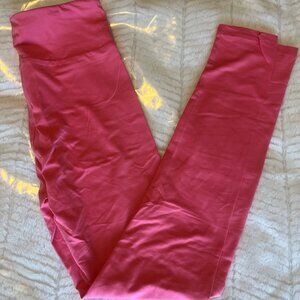 NEW Lularoe OS Solid Pink One Size Leggings Spring